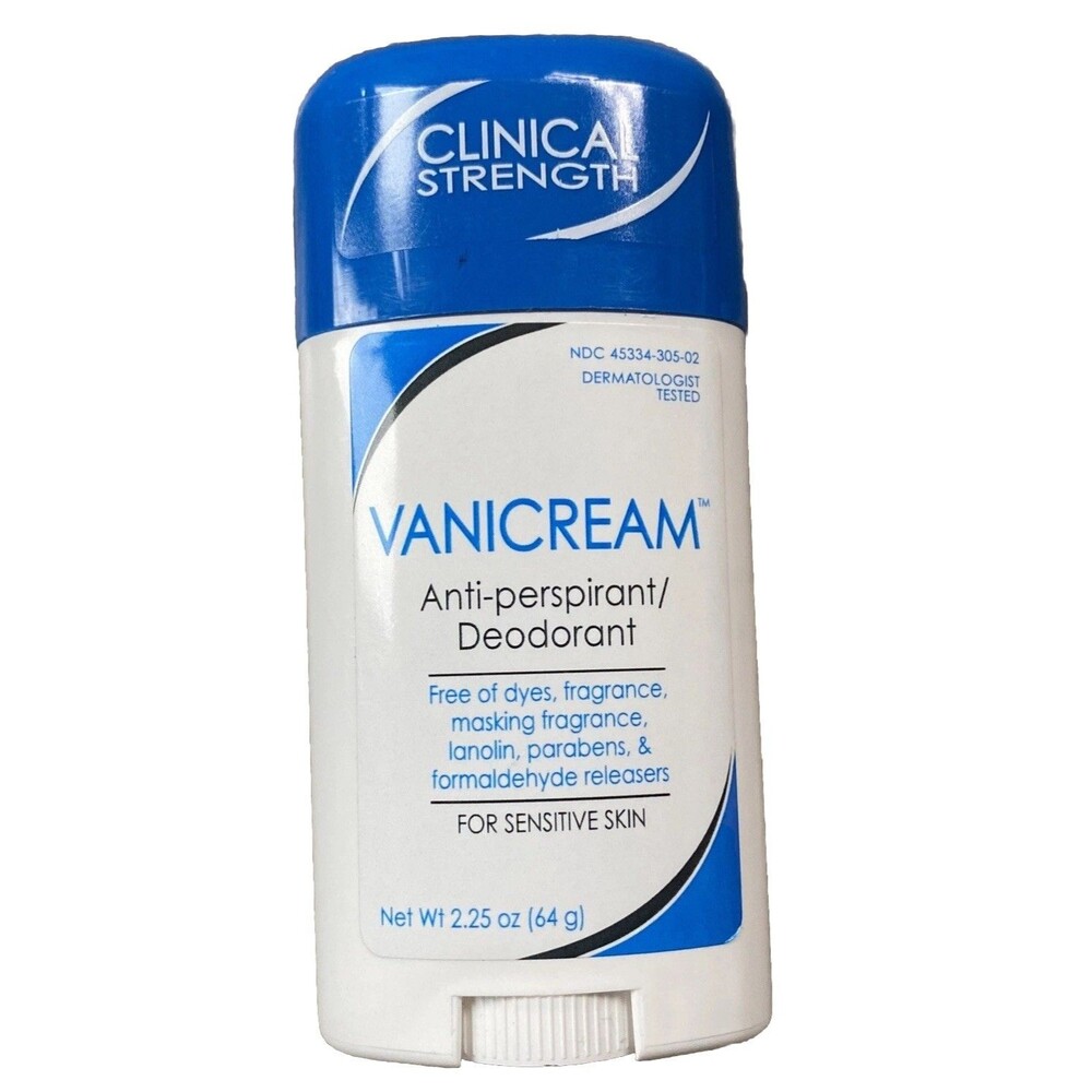 Vanicream Anti-Perspirant/Deodorant for Sensitive Skin 2.25oz Clinical Strength